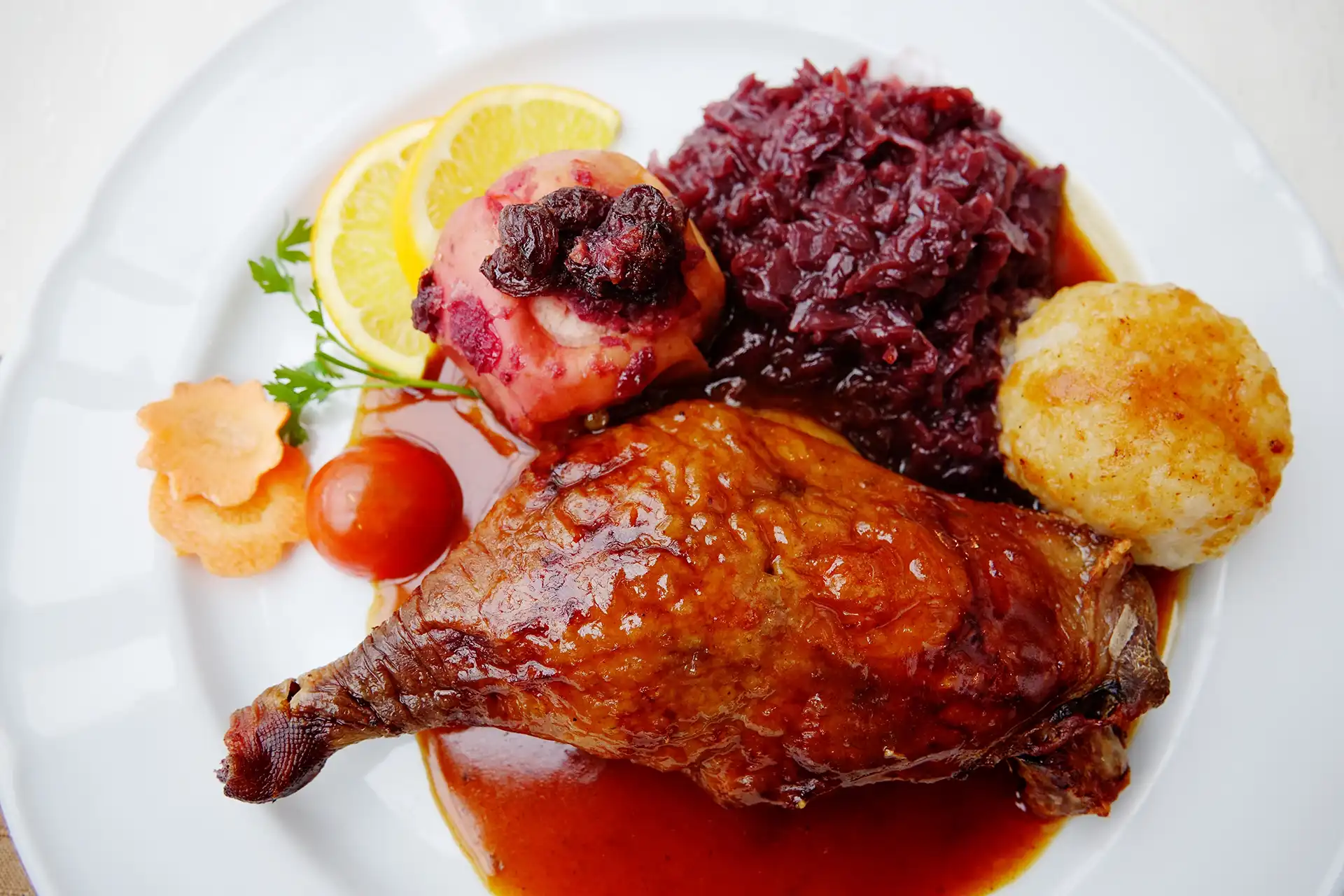 Gänsebraten